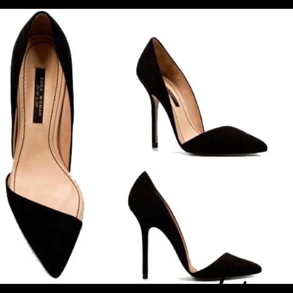 Zara Asymmetric Court Heels